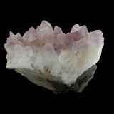 Quartz (variety amethyst)<br />Droujba Mine, Djurkovo Complex, Laki, Rhodope Mountains, Laki Municipality, Plovdiv Oblast, Bulgaria<br />60 mm x 50 mm x 60 mm<br /> (Author: Dany Mabillard)