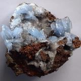 Baryte, Calcite<br />Jebel Ouichane mines, Beni Bou Ifrour, Nador, Nador Province, Oriental Region, Morocco<br />7 x 6,5 cm<br /> (Author: Volkmar Stingl)