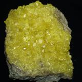 Sulphur<br />El Desierto Mine, San Pablo de Napa, Daniel Campos Province, Potosí Department, Bolivia<br />7.6x9.5x5 cm''s<br /> (Author: Joseph DOliveira)