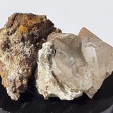 Quartz, Dawsonite<br />Terlano (Terlan), Bolzano Province, Trentino-Alto Adige (Trentino-Südtirol), Italy<br />3,5 x 2,5 cm<br /> (Author: Volkmar Stingl)