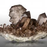 Quartz<br />Feldschijen Glacier, Göscheneralp, Göschenen Valley, Göschenen, Reuss Valley, Uri, Switzerland<br />17 x 10 x 11 cm / main crystal: 7.0 cm<br /> (Author: MIM Museum)