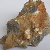 Calcite, Baryte<br />Lead mines, Obernberg am Brenner, Innsbruck-Land District, Tyrol/Tirol, Austria<br />10 x 7 cm<br /> (Author: Volkmar Stingl)