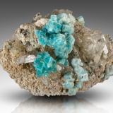 Chabazite-Ca<br />Miage Glacier, Veny Valley, Monte Bianco Massif (Mont Blanc Massif), Courmayeur, Aosta Valley (Val d'Aosta), Italy<br />12 x 9 x 6.5 cm / main crystal: 2.0 cm<br /> (Author: MIM Museum)