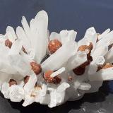 Quartz (variety Milky Quartz), Siderite, SphaleriteMina Stan Trg (Stan Terg, Stari Trg), Complejo Trep&#269;a, Valle Trep&#269;a, Kosovska Mitrovica, Distrito Kosovska Mitrovica, Kosovo5 x 3,5 cm (Author: Volkmar Stingl)