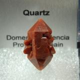 QuartzDomeño, Comarca Los Serranos, Valencia / València, Valencian Community / Comunitat Valenciana, Spain2.0 x 1.2 cm (Author: Michael Shaw)