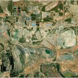 An aerial photo of the Kolwezi mines as they appeared in early 2022.

Open Cut GPS coordinates (digital)

A - DIKULUWE PIT, -10.74472, 25.36250 – Sicomines (Gécamines/SIMCO/Chinese companies)
B - MASHAMBA WEST PIT, -10.74083, 25.37556 – Sicomines (Gécamines/SIMCO/Chinese companies)
C - MASHAMBA EAST PIT, -10.74250, 25.39472 - Kamoto Copper Company (Glencore) (Author: silvia)