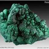 Malachite<br />Mashamba West Mine, Kolwezi District, Lualaba, Katanga Copper Crescent, Katanga (Shaba), Democratic Republic of the Congo (Zaire)<br />170 mm x 120 mm x 70 mm<br /> (Author: silvia)