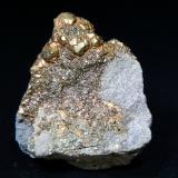 Pirita<br />Mina de Reocín, Reocín, Comarca Saja-Nansa, Cantabria, España<br />3 x 3 cm.<br /> (Autor: Antonio P. López)