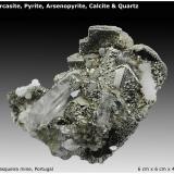 Marcasite, Pyrite, Arsenopyrite, Calcite &amp; QuartzMinas da Panasqueira, Aldeia de São Francisco de Assis, Covilhã, Castelo Branco, Cova da Beira, Centro, Portugal6 cm x 6 cm x 4 cm (Author: silvia)