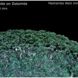 Malachite on Dolomite<br />Mashamba West Mine, Kolwezi District, Lualaba, Katanga Copper Crescent, Katanga (Shaba), Democratic Republic of the Congo (Zaire)<br />120 mm x 90 mm x 50 mm<br /> (Author: silvia)