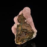 Rhodochrosite, Pyrrhotite<br />Santa Eulalia District, Municipio Aquiles Serdán, Chihuahua, Mexico<br />5.7 x 3.8 cm<br /> (Author: am mizunaka)