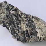 Tourmaline (variety Schorl)<br />Finstertal, Kühtai, Silz, Imst District, North Tyrol, Tyrol/Tirol, Austria<br />10 x 3,5 cm.<br /> (Author: Volkmar Stingl)