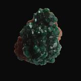 Dioptase<br />Republic of the Congo<br />60 mm x 50 mm x 30 mm<br /> (Author: Dany Mabillard)
