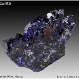 Azurite<br />Milpillas Mine, Cuitaca, Municipio Santa Cruz, Sonora, Mexico<br />8 cm x 6 cm x 5 cm<br /> (Author: silvia)