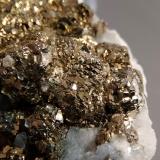 Pyrite and Calcite<br />Reocín Mine, Reocín, Comarca Saja-Nansa, Cantabria, Spain<br />Detail<br /> (Author: Firmo Espinar)