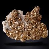 Pyrite and Calcite<br />Reocín Mine, Reocín, Comarca Saja-Nansa, Cantabria, Spain<br />70 mm x 54 mm x 23 mm<br /> (Author: Firmo Espinar)