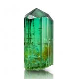 Elbaite<br />Rubaya, Bahunde, Masisi Territory, North Kivu Province (Kivu), Democratic Republic of the Congo (Zaire)<br />3 x 3 x 6 cm / main crystal: 5.8 cm.<br /> (Author: MIM Museum)