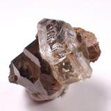 Topaz, Quartz (variety smoky quartz)<br />Kleine Spitzkoppe, Spitzkopje area, Karibib District, Erongo Region, Namibia<br />42 mm x 39 mm x 29 mm<br /> (Author: Don Lum)