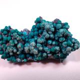 Chrysocolla, Quartz<br />Planet Mine group, (Grupo New Planet Mine; Mina Great Central), Planet, Santa Maria District, Buckskin Mountains, La Paz County, Arizona, USA<br />42 mm x 23 mm x 15 mm<br /> (Author: Don Lum)