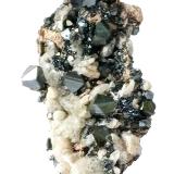 Hematite and Calcite<br />N'Chwaning mining area, Kuruman, Kalahari manganese field (KMF), Northern Cape Province, South Africa<br />60mm x 40mm x 20mm<br /> (Author: Philippe Durand)