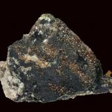 Pucherita, Bismuto<br />Pozo Pucher, zona minera Wolfgang Maaßen, Distrito Schneeberg, Erzgebirgskreis, Sajonia/Sachsen, Alemania<br />5 x 3.5 cm.<br /> (Autor: Antonio P. López)