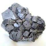 Galena, Quartz<br />Herja Mine, Chiuzbaia, Baia Sprie, Maramures, Romania<br />Specimen size 15 cm, largest crystal 4,5 cm<br /> (Author: Tobi)