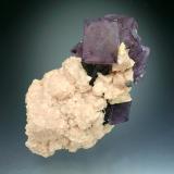 Fluorite, Dolomite, Galena<br />Wölsendorf Mining District, Upper Palatinate/Oberpfalz, Bavaria/Bayern, Germany<br />9x5x3 cm overall size.<br /> (Author: Jesse Fisher)