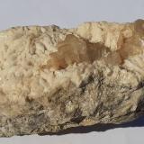 Calcite in Dolomite<br />Schäfer Quarry, Hambach - Gückingen area, Hahnstätten, Rhein-Lahn-Kreis, Rhineland-Palatinate/Rheinland-Pfalz, Germany<br />8 x 4,5 cm<br /> (Author: Volkmar Stingl)