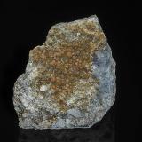 Rhodochrosite, Reddingite, QuartzMina Foote Lithium Co. (Mina Foote), Distrito Kings Mountain, Condado Cleveland, North Carolina, USA5.3 x 4.8 cm (Author: am mizunaka)