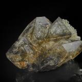 Quartz (variety smoky quartz), Calcite<br />Lowville, Lewis County, New York, USA<br />7.6 x 5.7 cm<br /> (Author: am mizunaka)