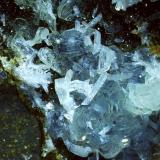 Prehnite, Laumontite<br />Ranalt, Neustift im Stubaital, Stubai Valley, Innsbruck-Land District, North Tyrol, Tyrol/Tirol, Austria<br />FoV 1,4 x 1,0 cm<br /> (Author: Volkmar Stingl)