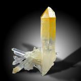 Quartz, Halloysite<br />Cabiche, Quípama, Boyacá Department, Colombia<br />Specimen height 7,5 cm<br /> (Author: Tobi)