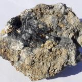 Stibnite<br />Tafone Mine, Manciano, Grosseto Province, Tuscany, Italy<br />7 x 5,5 cm<br /> (Author: Volkmar Stingl)