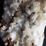 Albite, Calcite, Siderite<br />Kluppen Valley, Schmirn, Innsbruck-Land District, North Tyrol, Tyrol/Tirol, Austria<br />12 x 9 cm<br /> (Author: Volkmar Stingl)