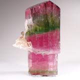 Elbaite (Tourmaline Group), Albite (variety cleavelandite)Paprok, Kamdesh District, Nuristan Province, Afghanistan115 mm x 67 mm x 55 mm (Author: Don Lum)