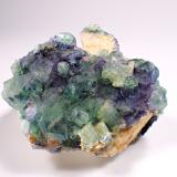 Beryl (variety aquamarine, variety heliodor), Fluorite, Feldspar<br />Erongo Mountain, Usakos, Erongo Region, Namibia<br />71 mm x 63 mm x 57 mm<br /> (Author: Don Lum)