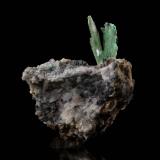 Lanarkite<br />Leadhills, Biggar, South Lanarkshire, Scotland / United Kingdom<br />3.5 x 3 x 5 cm / main crystal: 1.9 cm<br /> (Author: MIM Museum)