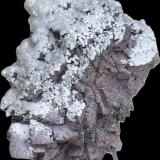 Dolomita (variedad dolomita ferrífera), Rosasita y Calcita<br />Bou Bekker, Distrito Touissit, Provincia Jerada, Región Oriental, Marruecos<br />5,5x5cm<br /> (Autor: castrominerals)