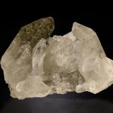 Quartz and Chlorite (Group)<br />Triolet Glacier, Ferret Valley, Les Grandes Jorasses Massif, Courmayeur, Aosta Valley (Val d'Aosta), Italy<br />48 mm x 32 mm x 16 mm<br /> (Author: Firmo Espinar)