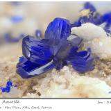 Azurite<br />Mas Dieu, Mercoirol, Alès, Gard, Occitanie, France<br />fov 3.8 mm<br /> (Author: ploum)