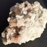 Fluorite (variety pink Fluorite), Quartz (variety smoky Quartz)Glacier de l'Argentière, Mont Blanc Massif, Chamonix, Haute-Savoie, Auvergne-Rhône-Alpes, France8,5 x 6 cm (Author: Volkmar Stingl)