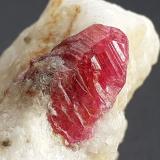 Corundum (variety Ruby)<br />Jagdalek Mine, Surobi, Kabul, Afghanistan<br />5 x 3 cm<br /> (Author: Volkmar Stingl)