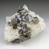 Scheelita, Dolomita y CuarzoMina Yaogangxian, Yizhang, Prefectura Chenzhou, Provincia Hunan, China71 mm x 54 mm x 54 mm. Cristal mayor de scheelita: 19 mm de vértice a vértice. Masa: 178 g (Autor: Carles Millan)