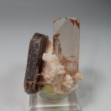 Topaz, Muscovite, Albite<br />Shigar District, Gilgit-Baltistan (Northern Areas), Pakistan<br />52 mm x 40 mm x 37 mm<br /> (Author: Don Lum)