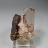 Topaz, Muscovite, AlbiteDistrito Shigar, Gilgit-Baltistan (Áreas del Norte), Paquistán52 mm x 40 mm x 37 mm (Author: Don Lum)