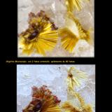 Comparación Macro - Macro Extremo, de un detalle de Cacoxenita (Autor: Jose Angel Carrero)