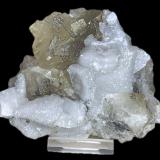 Fluorita, Calcita y Pirita<br />Minas de Villabona, Barrio de la Estación, Villabona, Llanera, Comarca del Nora, Principado de Asturias (Asturias), España<br />10x9cm<br /> (Autor: castrominerals)