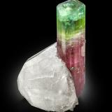 Pollucite<br />Paprok, Kamdesh District, Nuristan Province, Afghanistan<br />5 x 5 x 8 cm / main crystal: 5.4 cm.<br /> (Author: MIM Museum)