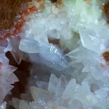 Celestine, Calcite<br />Passo della Mendola, Genzianella, Caldaro sulla Strada del Vino (Kaltern an der Weinstraße), Bolzano Province, Trentino-Alto Adige (Trentino-Südtirol), Italy<br />5 x 3 cm<br /> (Author: Volkmar Stingl)