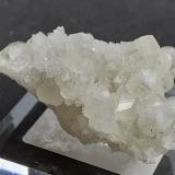 Calcite, Quartz<br />Baimashan tunnel (construction site), Qianbaxia, Wuyishan, Nanping Prefecture, Fujian Province, China<br />3 x 2,5 cm<br /> (Author: Volkmar Stingl)